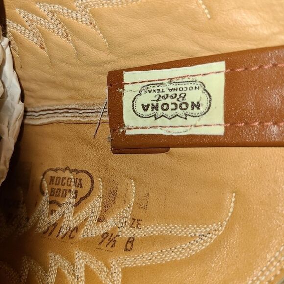 Nocona Cowboy Western Boots Brown Leather - Picture 11 of 13